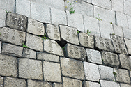 Real-name construction system and inscribed stone blocks